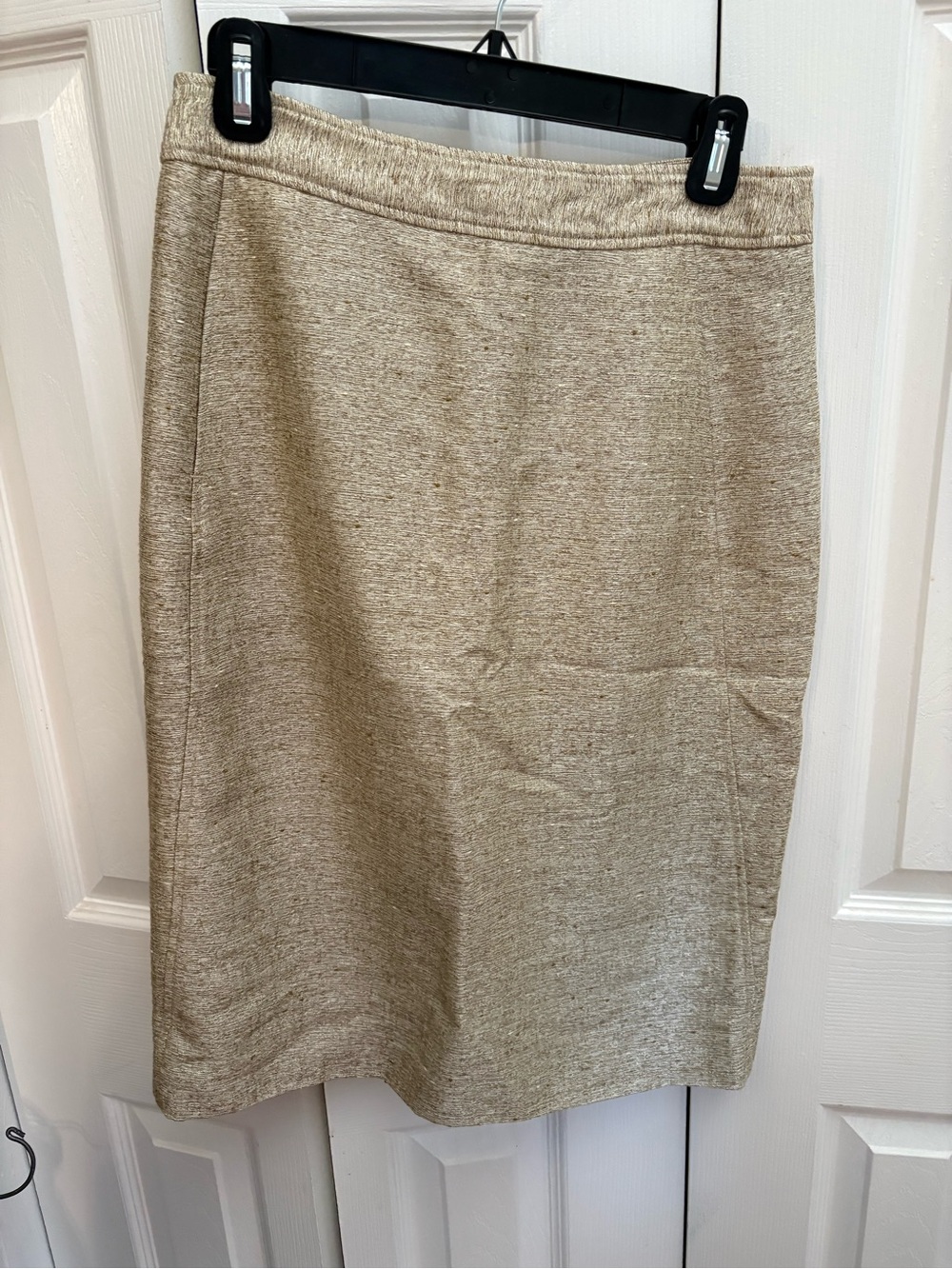 Jones New York Cream Textured Pencil Skirt